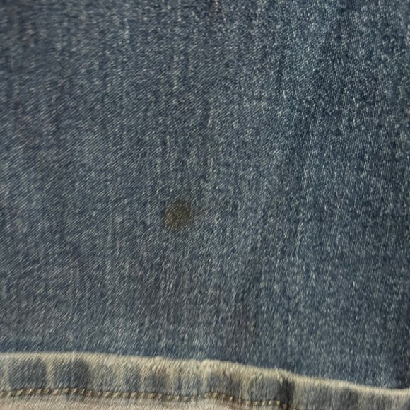 California Vintage Women‎ 16 Denim Blue Flared Button Fly Distressed Jeans - Picture 7 of 7